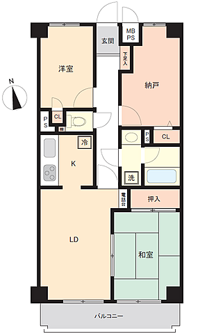 間取り ライオンズマンション高崎 2階/-