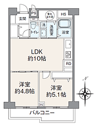 間取図画像 2LDK