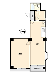 間取図画像 1LDK