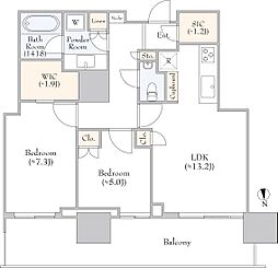 間取図画像 2LDK