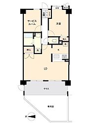 クレメント川越 2SLDKの間取図画像