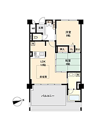 マリントピア天橋立10号館 2LDKの間取図画像