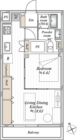 間取り ワコー高田馬場マンション 4階/-
