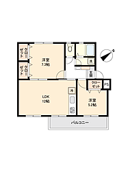 間取図画像 2LDK