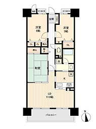 ダイアパレス長良西町 3LDKの間取図画像