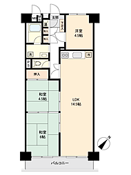 保谷パークハウスB棟 3LDKの間取図画像