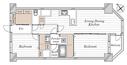 間取図画像 2LDK