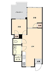 東壱番館 2LDKの間取図画像
