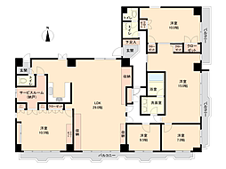 ヴィラロイヤル第2両国 5SLDKの間取図画像