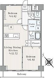 間取図画像 2LDK