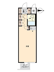 ライオンズプラザ新宿 ワンルームの間取図画像