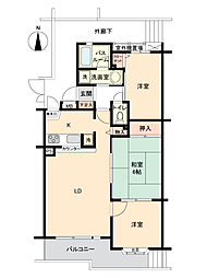クリオ久里浜参番館 3LDKの間取図画像