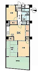 メゾンドール武蔵野台 3DKの間取図画像