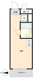 プラザピア立石 ワンルームの間取図画像