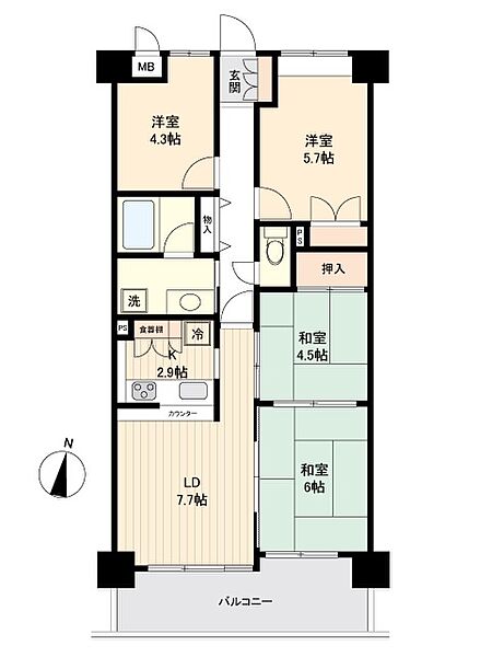 間取りを拡大表示