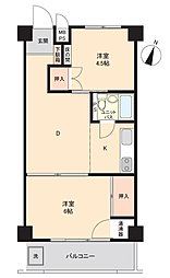 ドミール末広 2DKの間取図画像