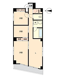 シルバープラザ池袋 3LKの間取図画像