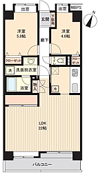 パークハイツ大宮宮原 2LDKの間取図画像