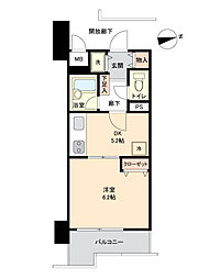 キャッスルマンション湘南堀ノ内 1DKの間取図画像