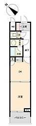 朝日プラザエザース東山 1DKの間取図画像