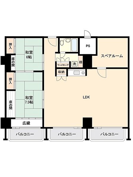 間取りを拡大表示