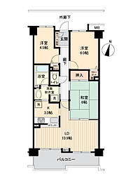 グリーンコーポ西川口 3LDKの間取図画像