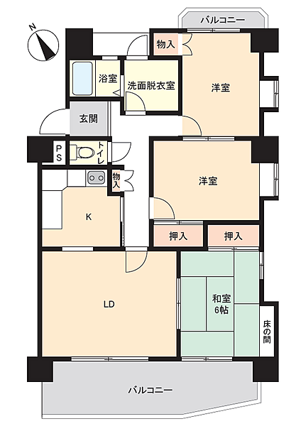 間取りを拡大表示