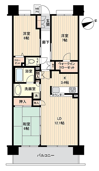 間取りを拡大表示