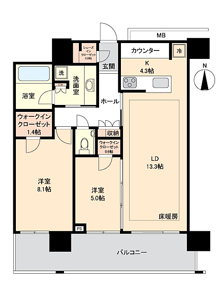 間取りを拡大表示