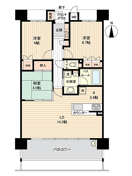 間取りを拡大表示