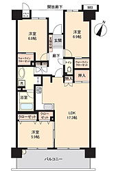 ルネグランデイズ 3LDKの間取図画像