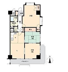 瑞穂センチュリーマンション 3LDKの間取図画像