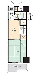 ライオンズマンション湯河原第6 1Kの間取図画像