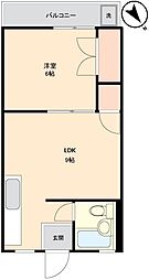 大清コーポラス 1LDKの間取図画像