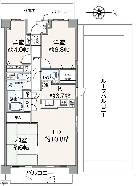 間取りを拡大表示