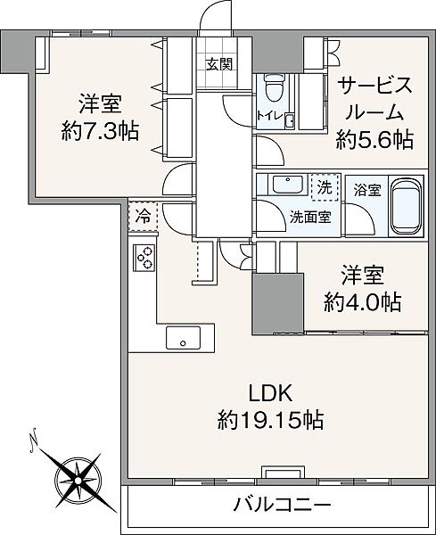 間取りを拡大表示