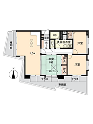 サンモリッツ門司港2 3LDKの間取図画像