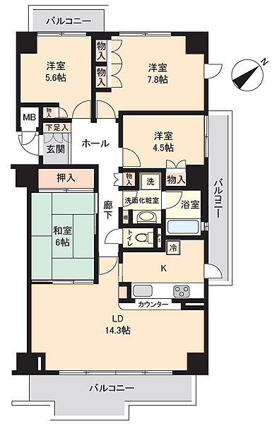 間取りを拡大表示