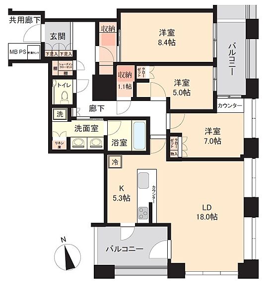 間取りを拡大表示