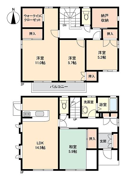 間取りを拡大表示