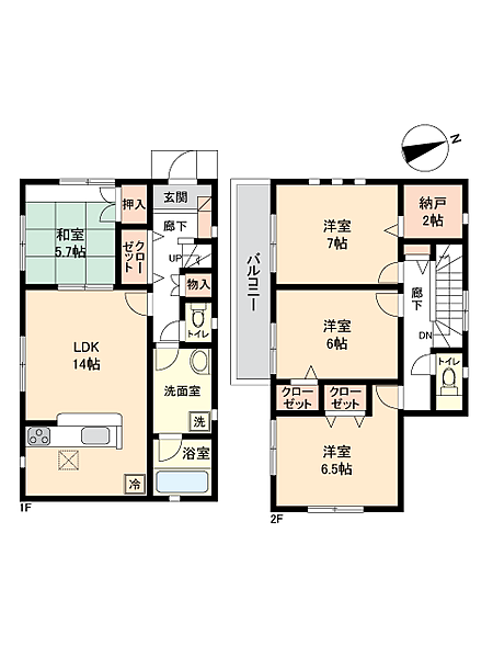間取りを拡大表示