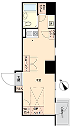 江古田ホワイトハイツ ワンルームの間取図画像