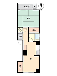 パールコープ 1DKの間取図画像