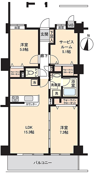 間取りを拡大表示