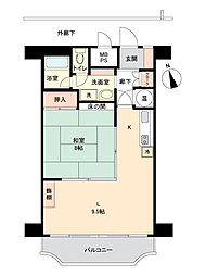 南鴨川シーハイツ 1LDKの間取図画像