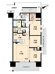 PREMIST新小岩RENAI 3LDKの間取図画像