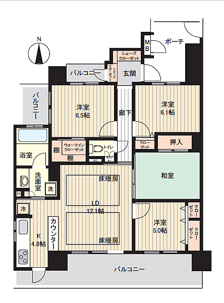 間取りを拡大表示
