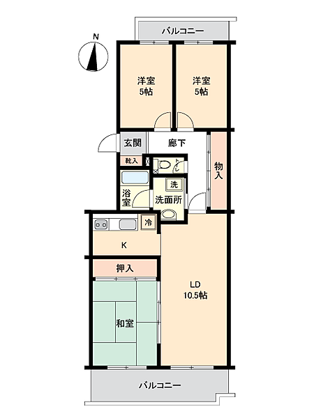 間取りを拡大表示