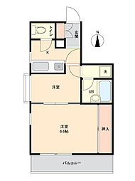 ロイヤルヒルズ長町 2Kの間取図画像