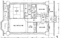 新ゆりグリーンタウンさつき街区1号棟 3LDKの間取図画像